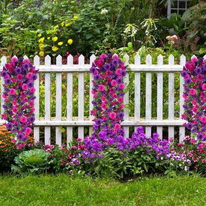 UV Resistant Hanging Artificial Morning Glory Vine