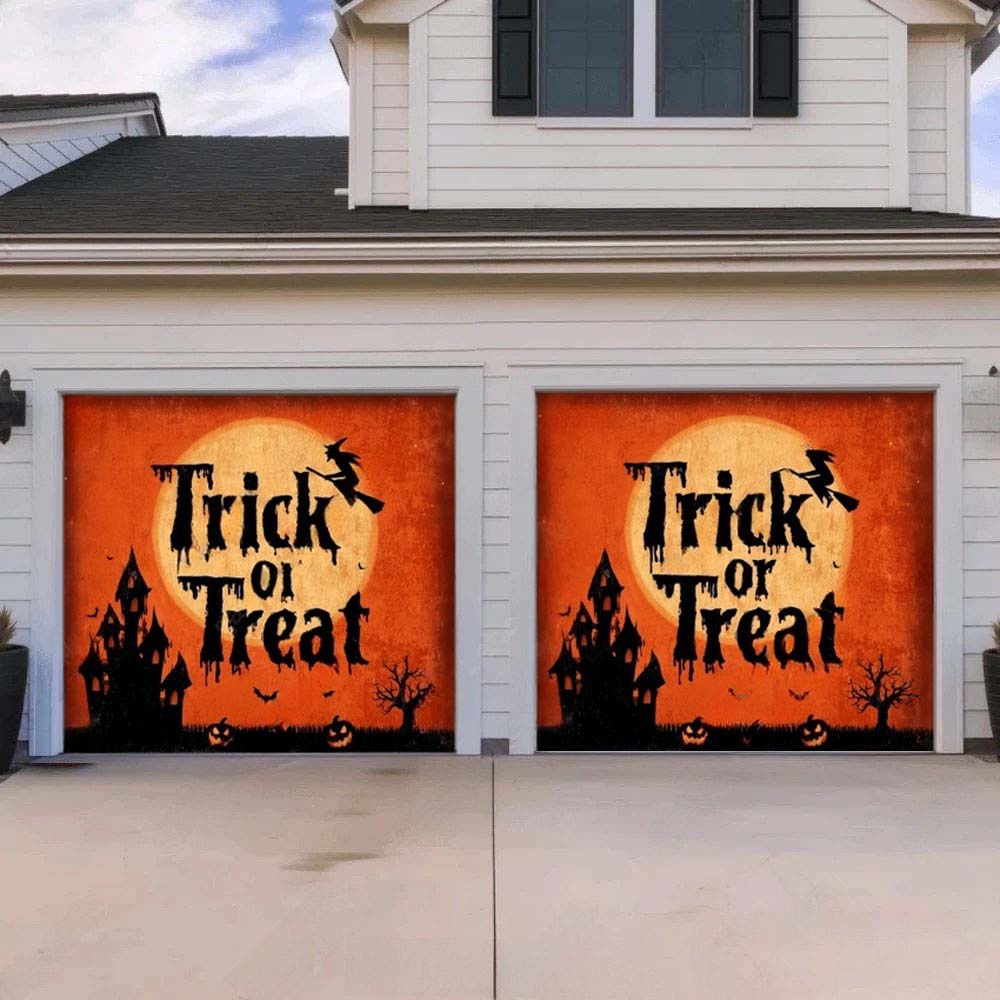 Trick Or Treat Halloween Garage Door Covers D464