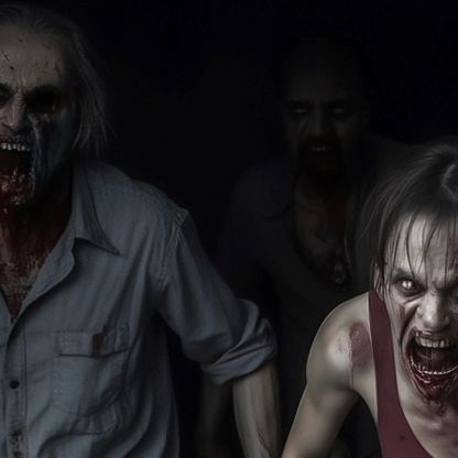 Zombie Invasion Halloween Garage Door Covers D456