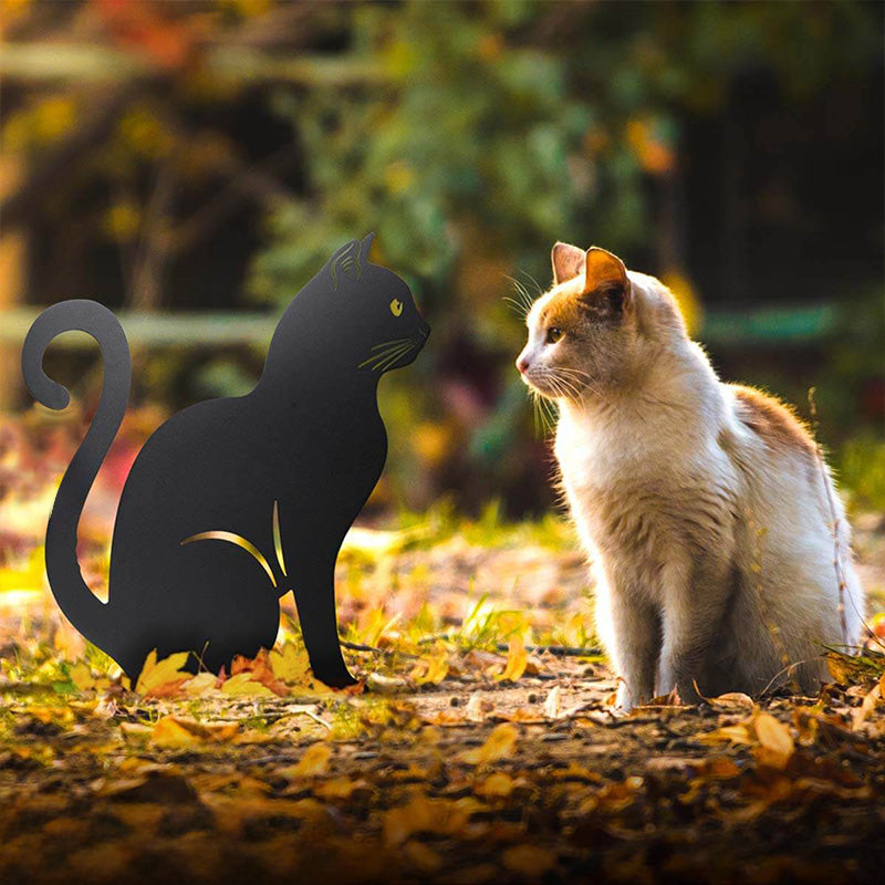 Metal Garden Art - Cats Silhouette Set