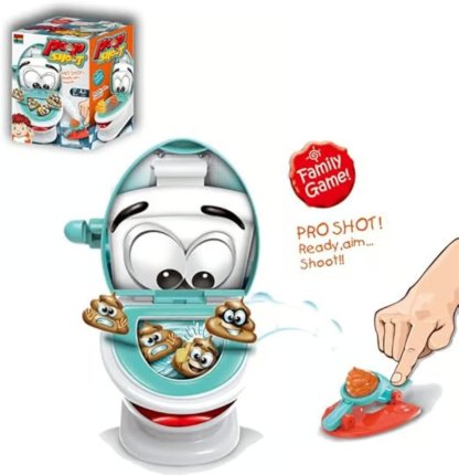 Interactive Poop Shooting Game Set for Family Fun