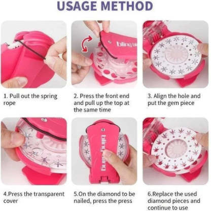 ✨Glitter Diamond Styling Tools Hair Gemstone Styling Set - No Heat Required Hair Styling Accessories