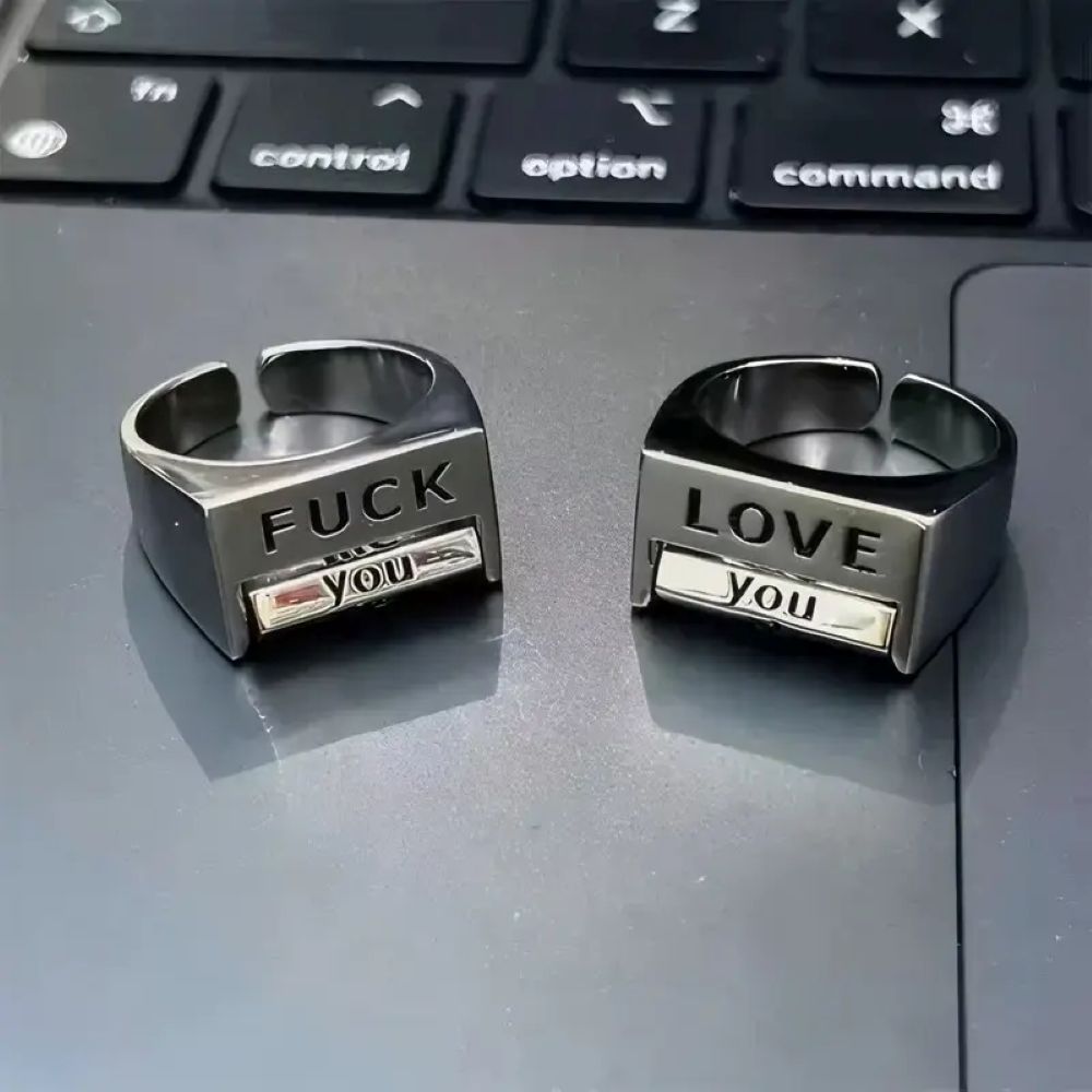 Fuck Mood Rotatable Ring