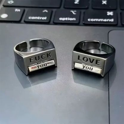 Fuck Mood Rotatable Ring