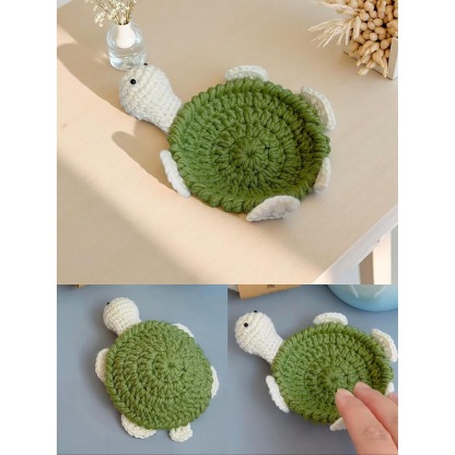 Handmade Crochet Animal Coasters