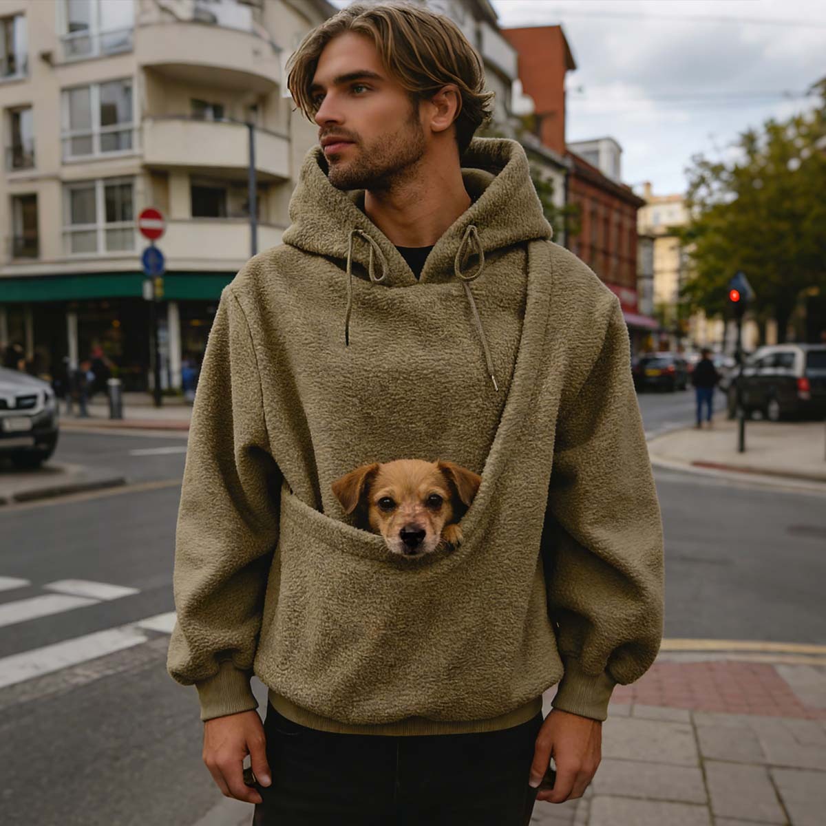 Pet Carrier Kangaroo Hoodie