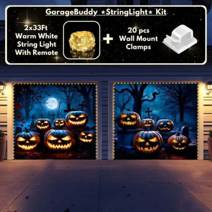 Cursed Pumpkins Halloween Garage Door Covers D455