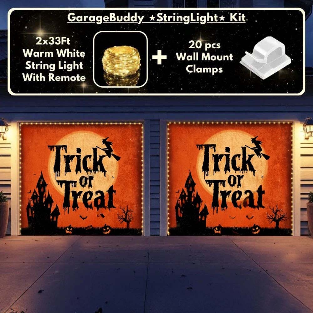 Trick Or Treat Halloween Garage Door Covers D464