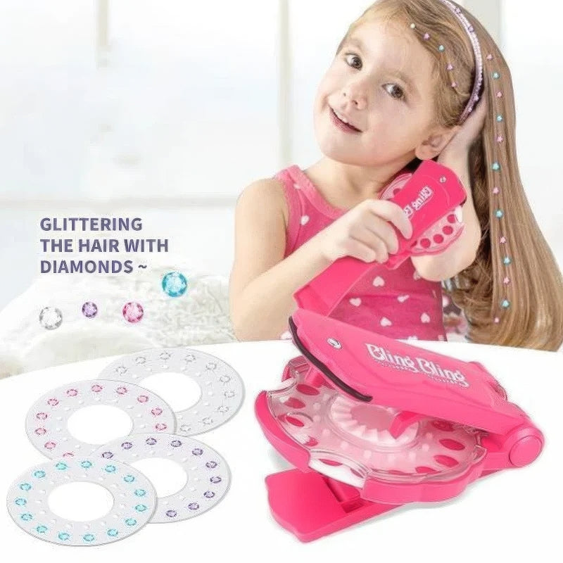 ✨Glitter Diamond Styling Tools Hair Gemstone Styling Set - No Heat Required Hair Styling Accessories