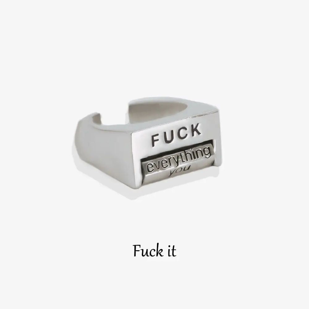 Fuck Mood Rotatable Ring