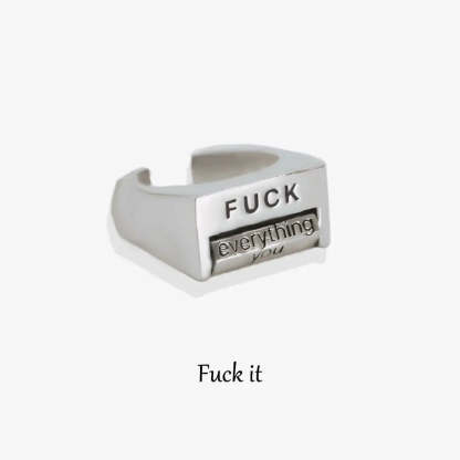 Fuck Mood Rotatable Ring