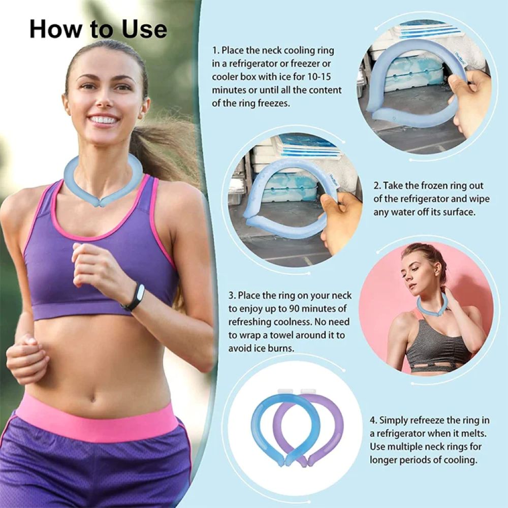 Reusable Neck Cooling Wraps Tube ❄️
