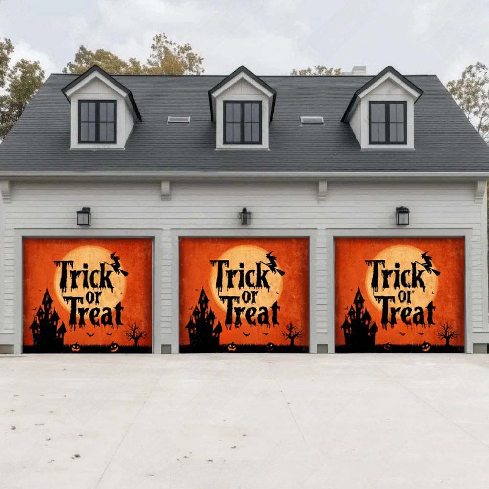 Trick Or Treat Halloween Garage Door Covers D464