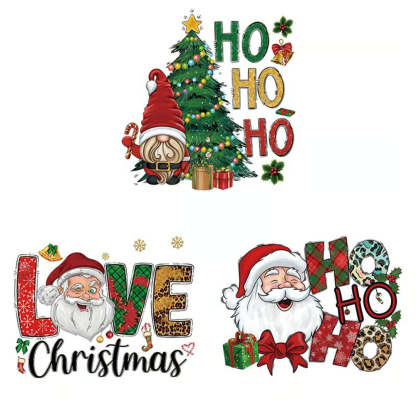 Christmas Mystery DTF Transfer Bundle for T-Shirts, Totes & DIY Gifts