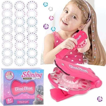 ✨Glitter Diamond Styling Tools Hair Gemstone Styling Set - No Heat Required Hair Styling Accessories