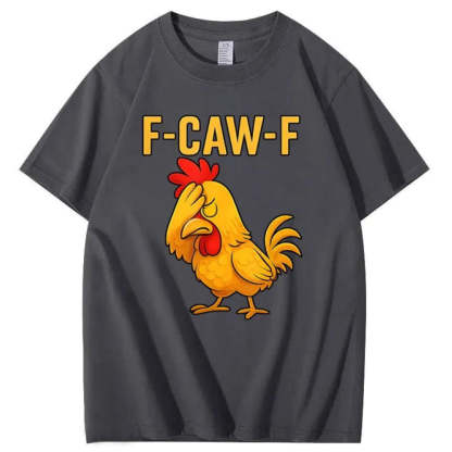 F-Caw-F Helpless Chicken Pattern T-Shirt