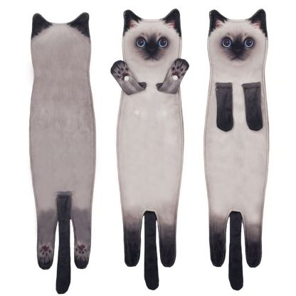 Funny Cat Hand Towels