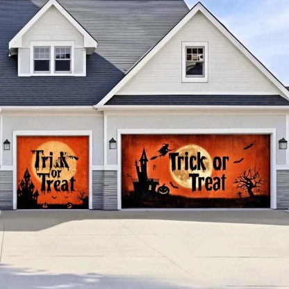 Trick Or Treat Halloween Garage Door Covers D464