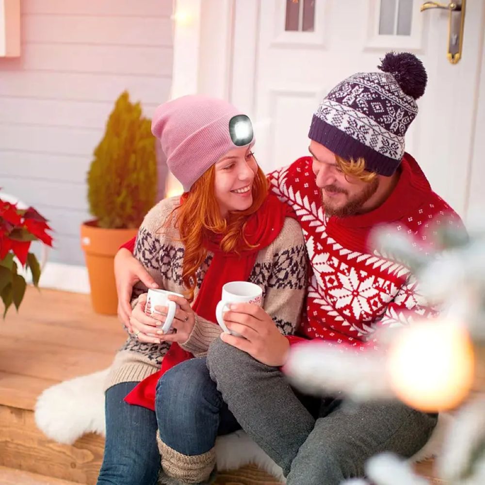 LED Bluetooth Beanie - Bluetooth Beanie With LED Headlamp