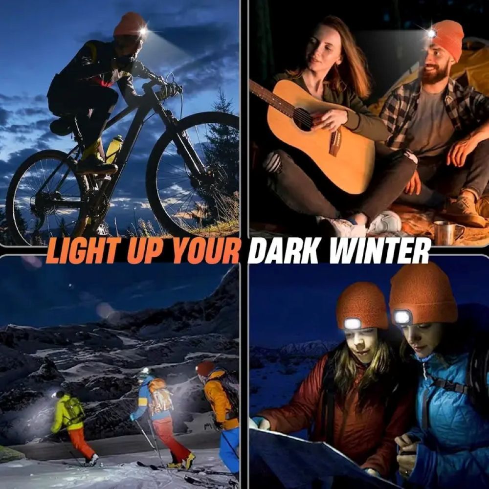 LED Bluetooth Beanie - Bluetooth Beanie With LED Headlamp