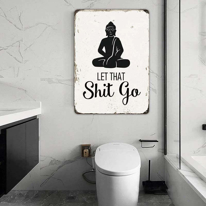Meditation Room Buddha Religious Yoga Wall Decor Vintage Hippie Bathroom Decor