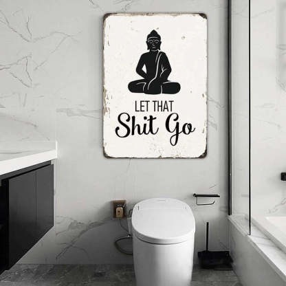 Meditation Room Buddha Religious Yoga Wall Decor Vintage Hippie Bathroom Decor