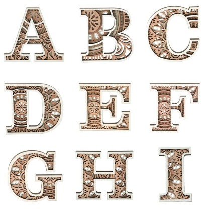 Wooden Alphabet Carving Handcraft 🔥Buy 2 Free Shipping🔥