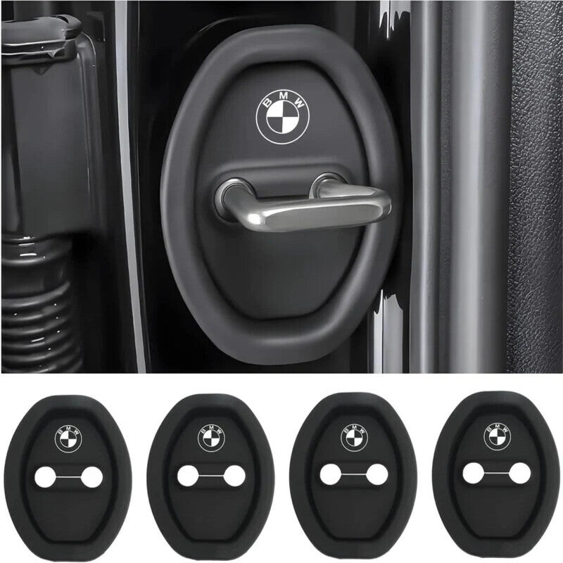 Universal Silicone Car Door Latch Covers - 4PCS Anti-Rust Noise Dampers