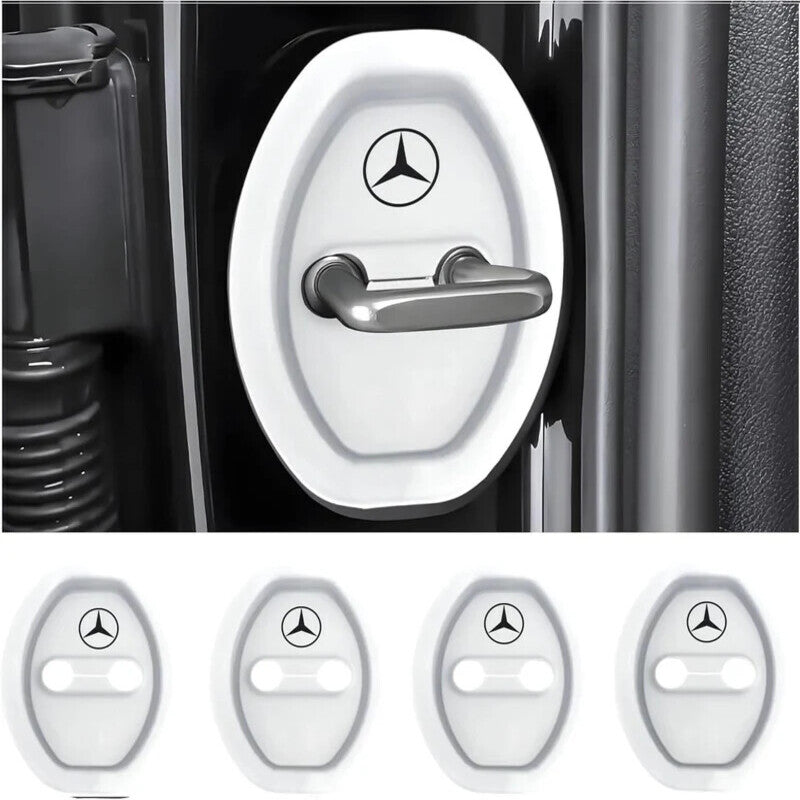 Universal Silicone Car Door Latch Covers - 4PCS Anti-Rust Noise Dampers