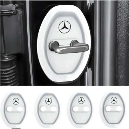 Universal Silicone Car Door Latch Covers - 4PCS Anti-Rust Noise Dampers