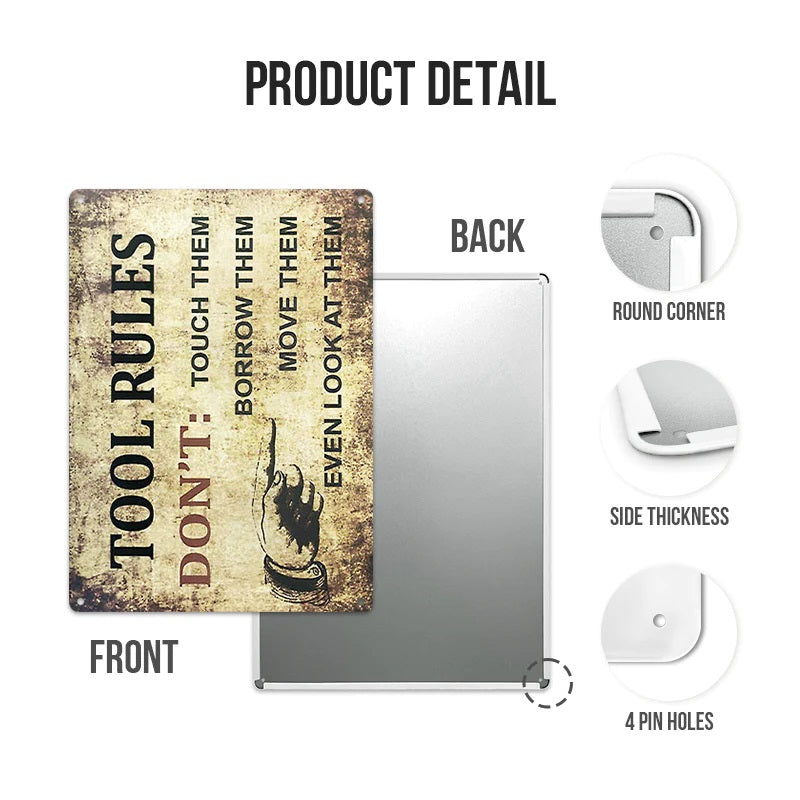 Add A Touch Of Shabby Chic To Your Home With This Metal Sign