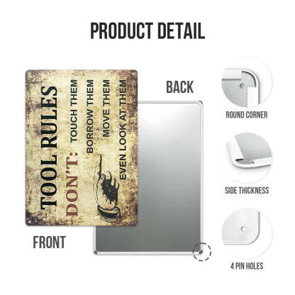 Add A Touch Of Shabby Chic To Your Home With This Metal Sign