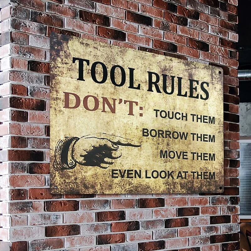 Add A Touch Of Shabby Chic To Your Home With This Metal Sign