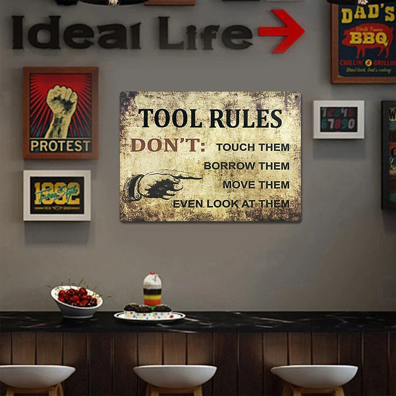 Add A Touch Of Shabby Chic To Your Home With This Metal Sign