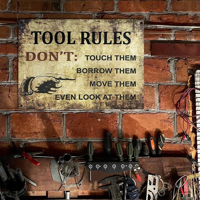 Add A Touch Of Shabby Chic To Your Home With This Metal Sign