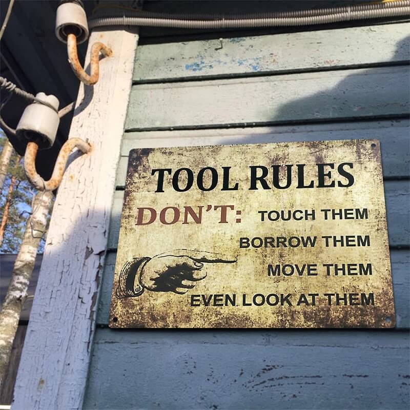 Add A Touch Of Shabby Chic To Your Home With This Metal Sign