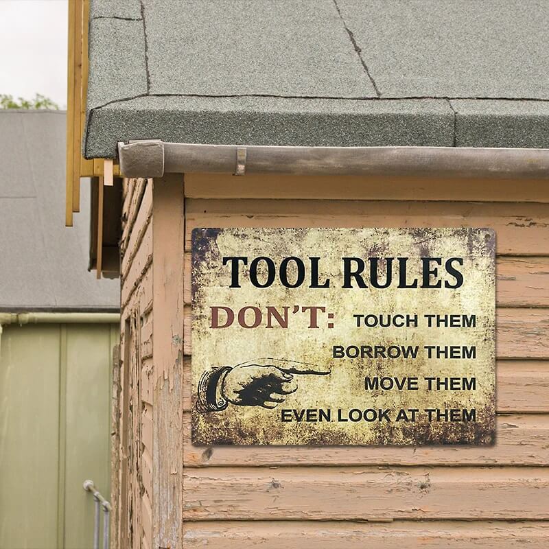 Add A Touch Of Shabby Chic To Your Home With This Metal Sign