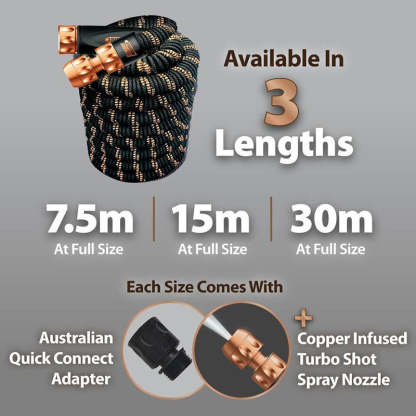 Magic Self-Expanding Pocket Hose Copper Bullet – Never Kinks or Leaks