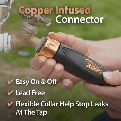 Magic Self-Expanding Pocket Hose Copper Bullet – Never Kinks or Leaks