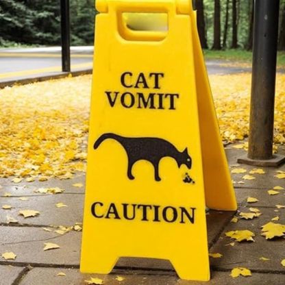 Vomit Sign - Purr-sonalized Safety