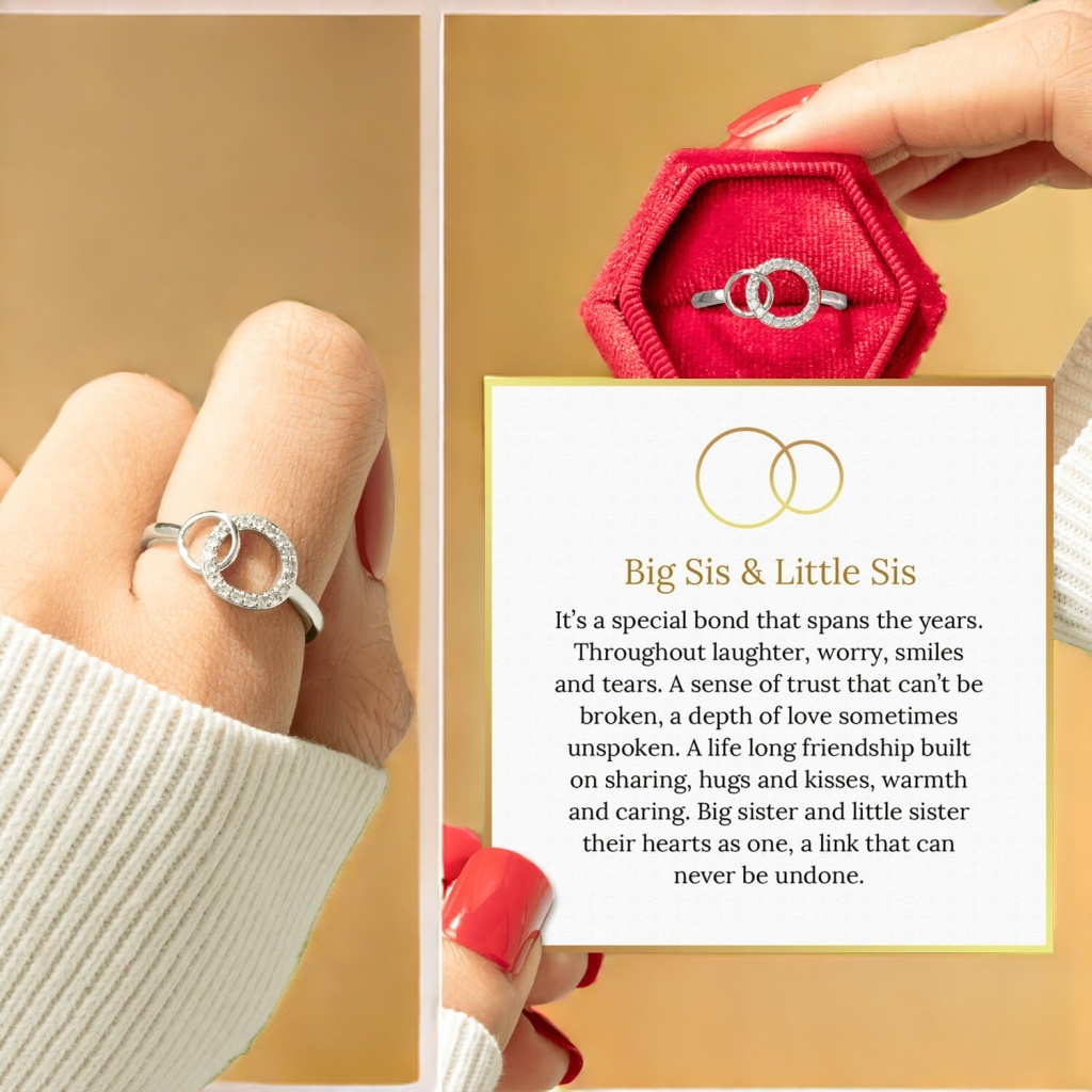 To My Sister - Forever Linked Ring