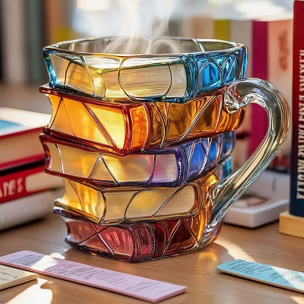 Painted Book Mug