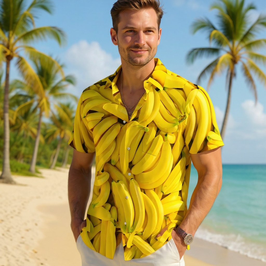 Banana Men's Pocket Short Sleeve Shirts