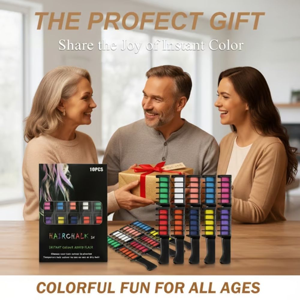 Festive Fun Hair Chalk Combs