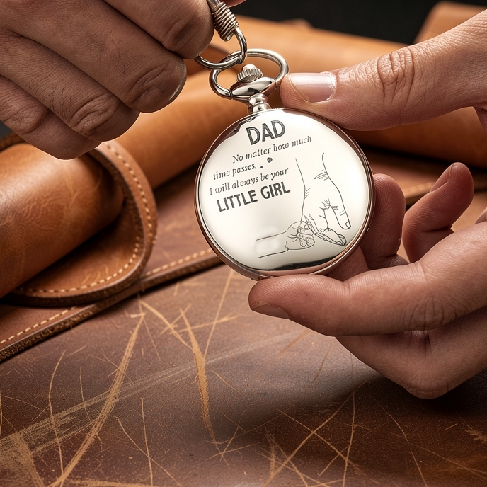Luxury Vintage Pocket Watch For Dad - I Will Always Be Your Little Girl
