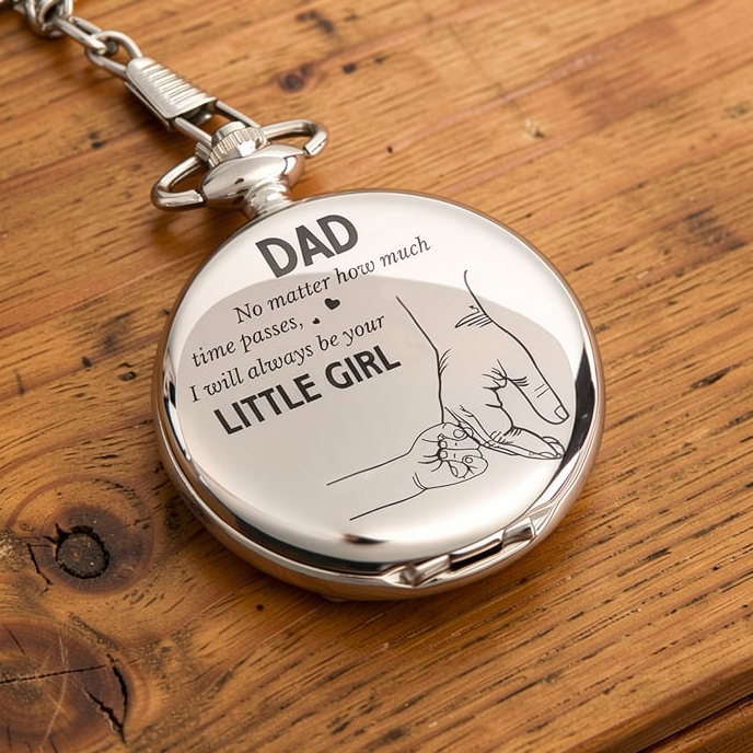Luxury Vintage Pocket Watch For Dad - I Will Always Be Your Little Girl