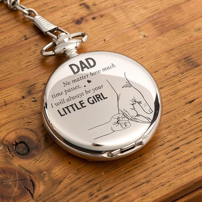 Luxury Vintage Pocket Watch For Dad - I Will Always Be Your Little Girl