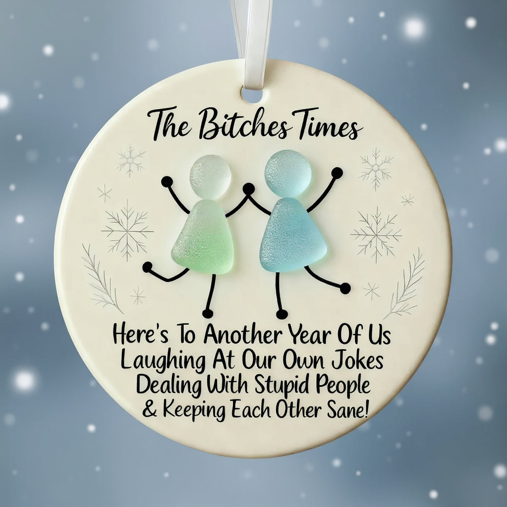 Sea Glass Friendship Keepsake - Ceramic Ornament