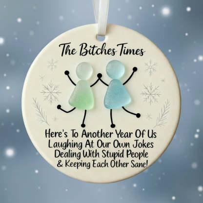 Sea Glass Friendship Keepsake - Ceramic Ornament