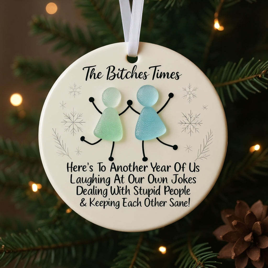 Sea Glass Friendship Keepsake - Ceramic Ornament
